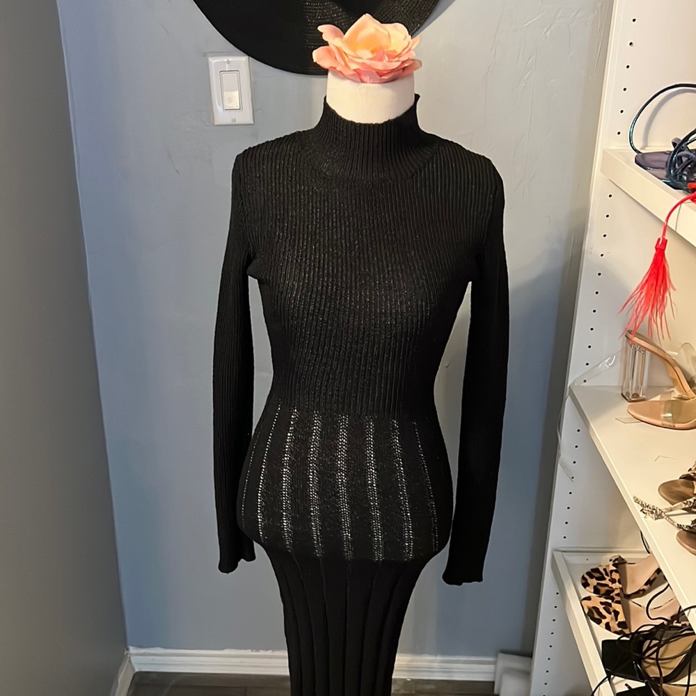 JLUXLABEL midi peak a boo dress